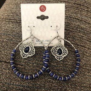 Dressbarn Nickle Free Blue Earrings